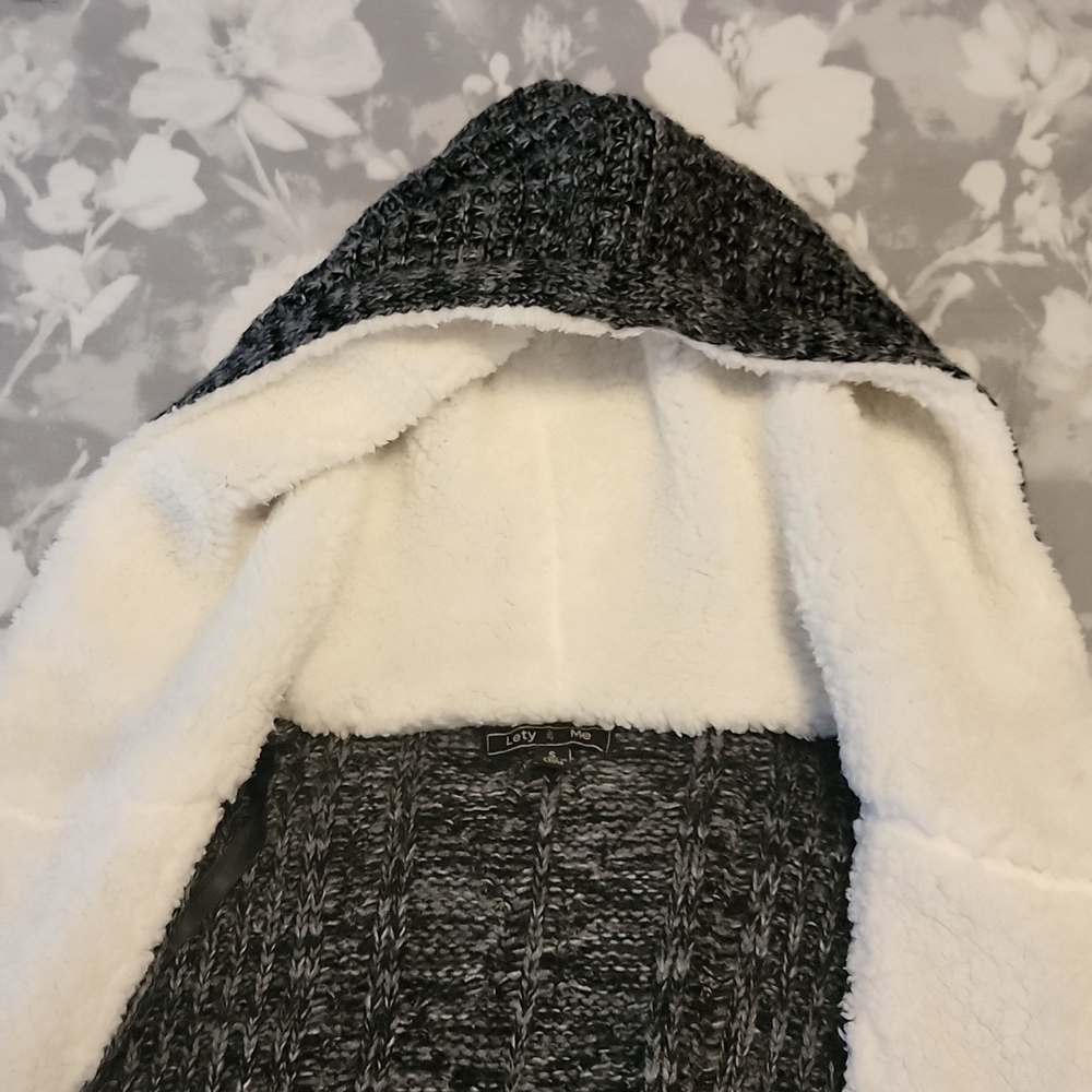 Nola Sherpa Trim Cardigan - Picture 3 of 9